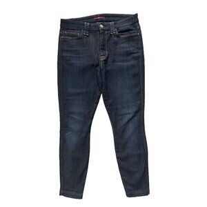 Size 28 7 For All Mankind‎ Women’s Skinny Ankle Jeans Stretchy Dark Wash